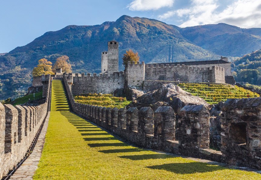 Castello di Sasso Corbaro, Bellinzona, Switzerland, Switzerland